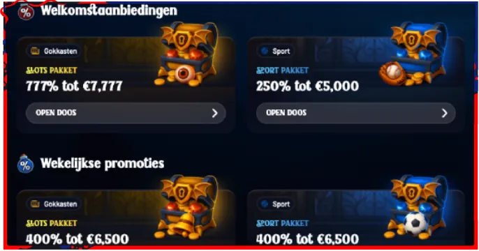 Dracula Casino Bonussen banner