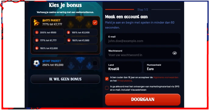 Dracula Casino Registratie banner